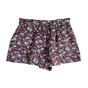 Aeropostale Pull-On Floral Wide Leg Elastic Waist Shorts